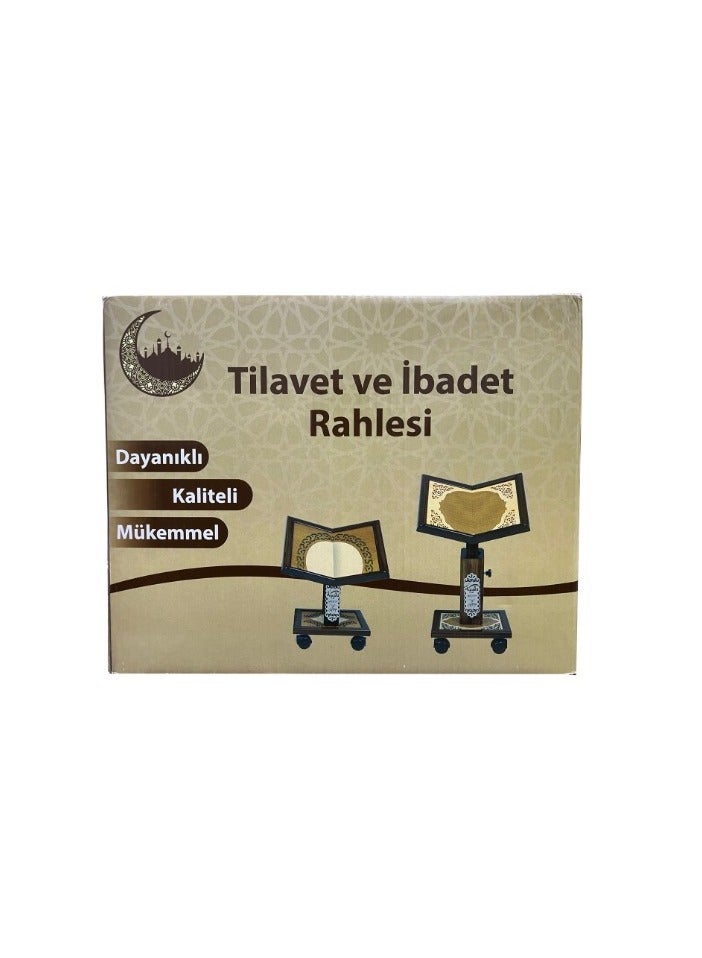تايبا حامل مصحف تركي خشبي محفور بالليزر عالي الجودة حجم كبير 005 - Image 4