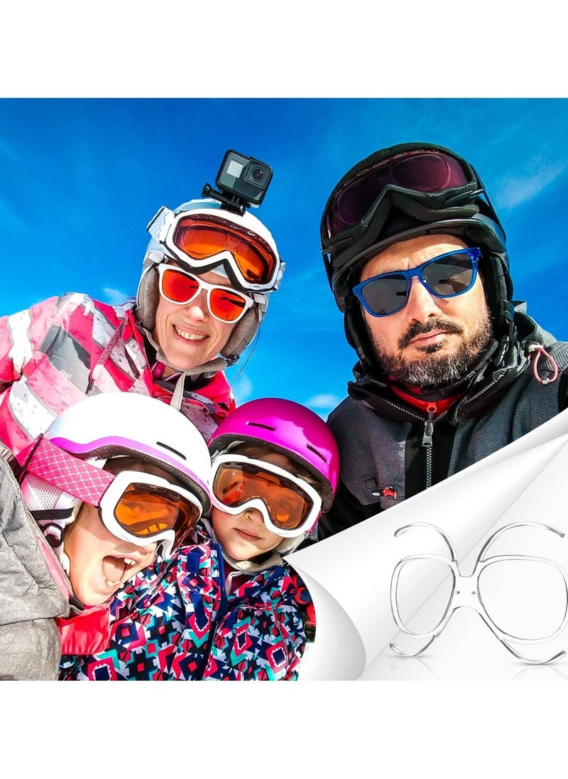 Y&D - Ski Goggles RX Insert Optical Adaptor and Snowboard Goggle for Glasses Wearers Universal Size Inner Frame Motorcycle 4 Pieces - Image 1