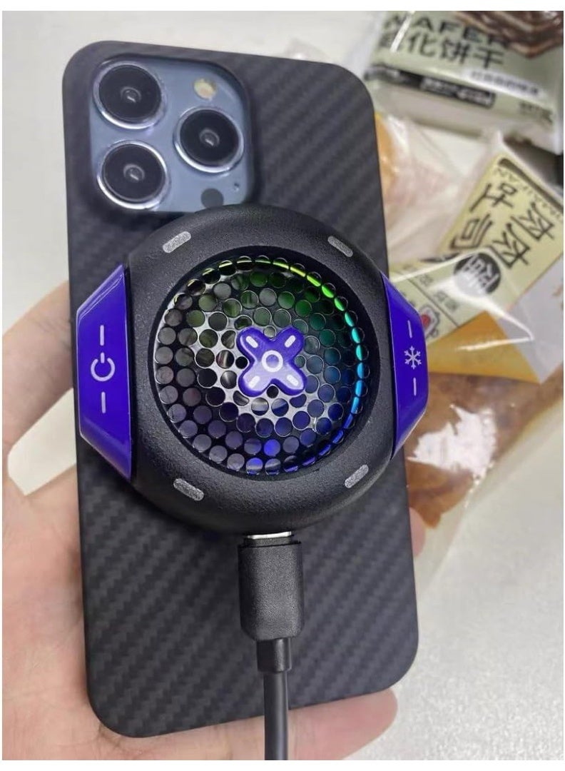 Lisen Magnetic Gaming Mobile Phone Cooler, Magnetic Ice Cooling Fan for Smartphones, Perfect for PUBG Fingers and Extended Gaming Sessions - Image 5