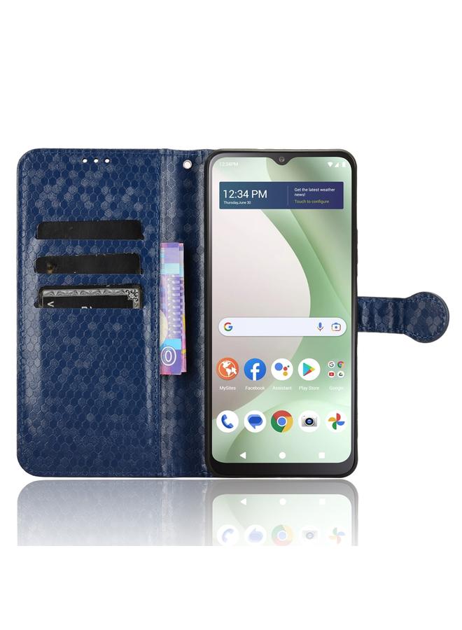 erorex Case For BLU View 5 Honeycomb Dot Texture Leather Phone Case  - Image 4