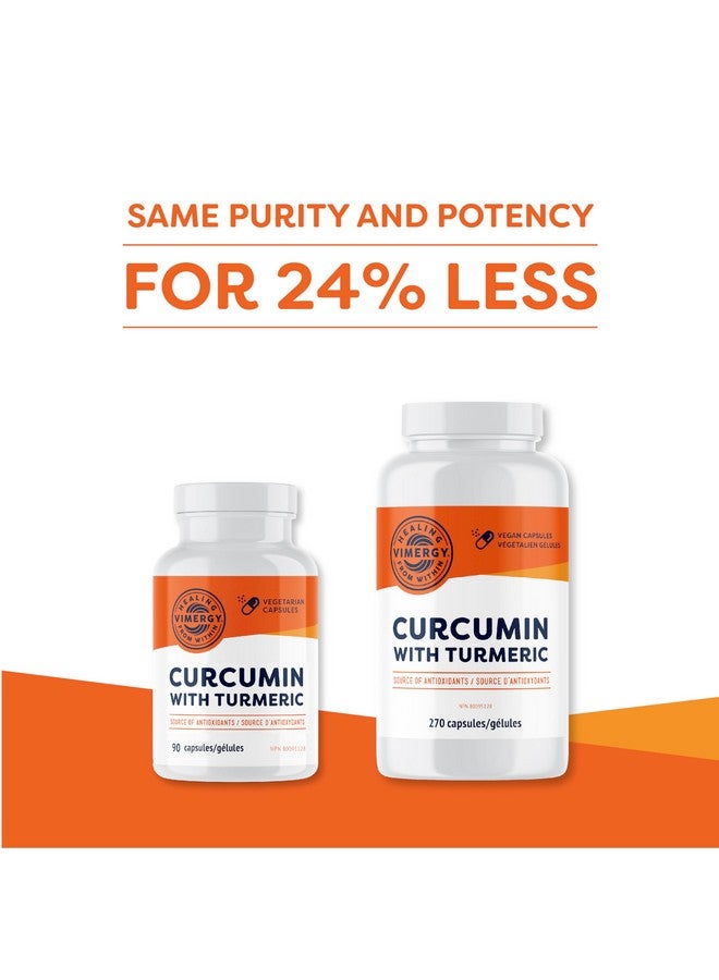Vimergy كبسولات فيمرجي الكركم مع الكركمين - تعزز صحة العظام والحركة* - تدعم الذاكرة ووظائف الدماغ* - كوشير، نباتي وخالي من الغلوتين - (270 حبة) - Image 4