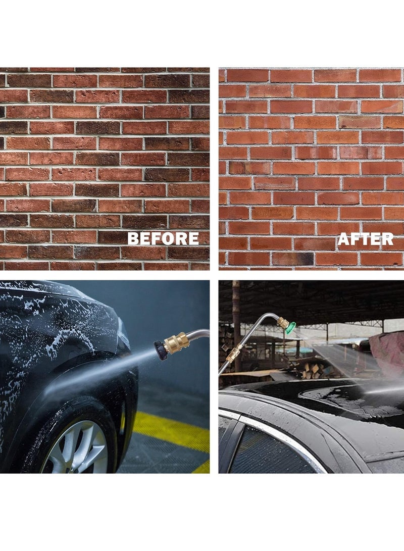 general 10 Pieces High Pressure Washer Wand Set - Durable Quick Connect with 6 Adjustable Nozzles 30°, 90°, 120° for Gutter & Roof Drainage Cleaning, 4000 PSI Power for Efficient Exterior Walls Wash - Image 5