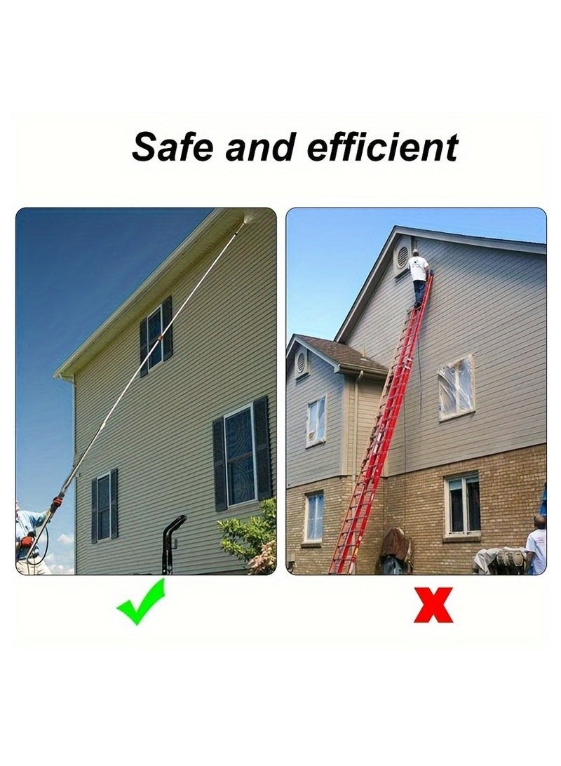 general 10 Pieces High Pressure Washer Wand Set - Durable Quick Connect with 6 Adjustable Nozzles 30°, 90°, 120° for Gutter & Roof Drainage Cleaning, 4000 PSI Power for Efficient Exterior Walls Wash - Image 4