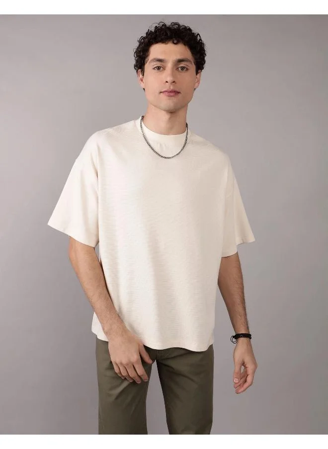 American Eagle AE Oversized Textured T-Shirt