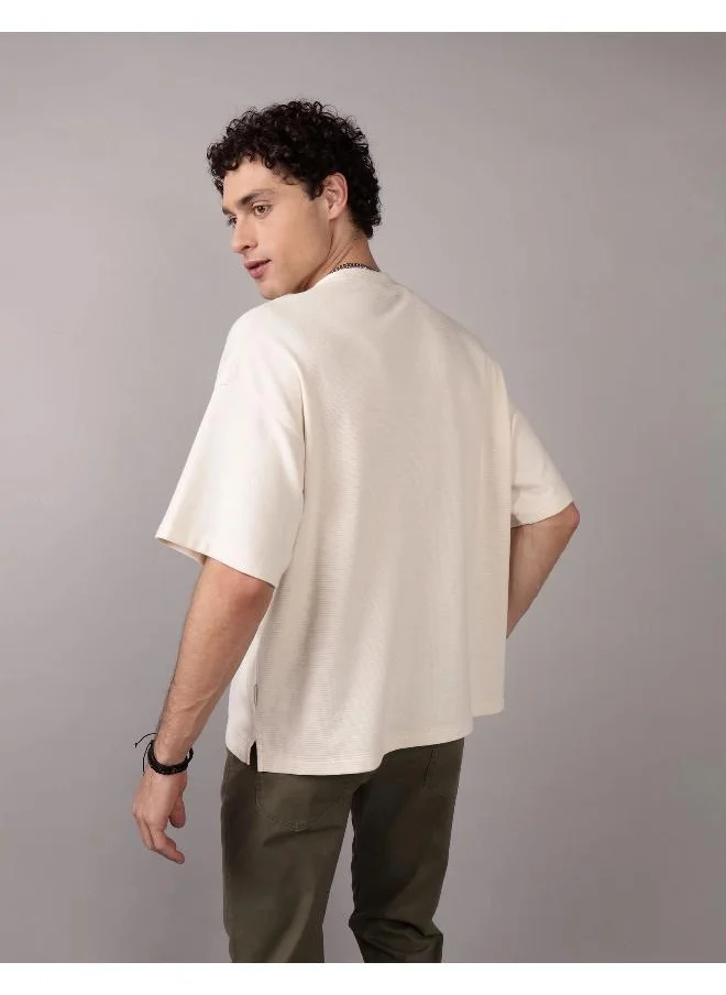 American Eagle AE Oversized Textured T-Shirt