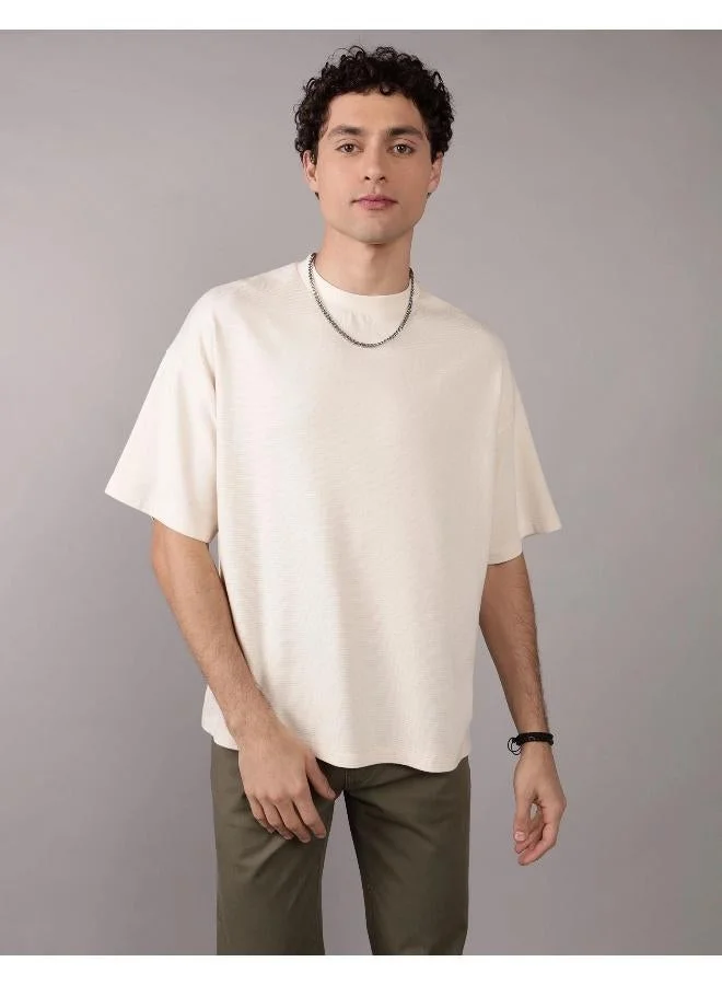 American Eagle AE Oversized Textured T-Shirt