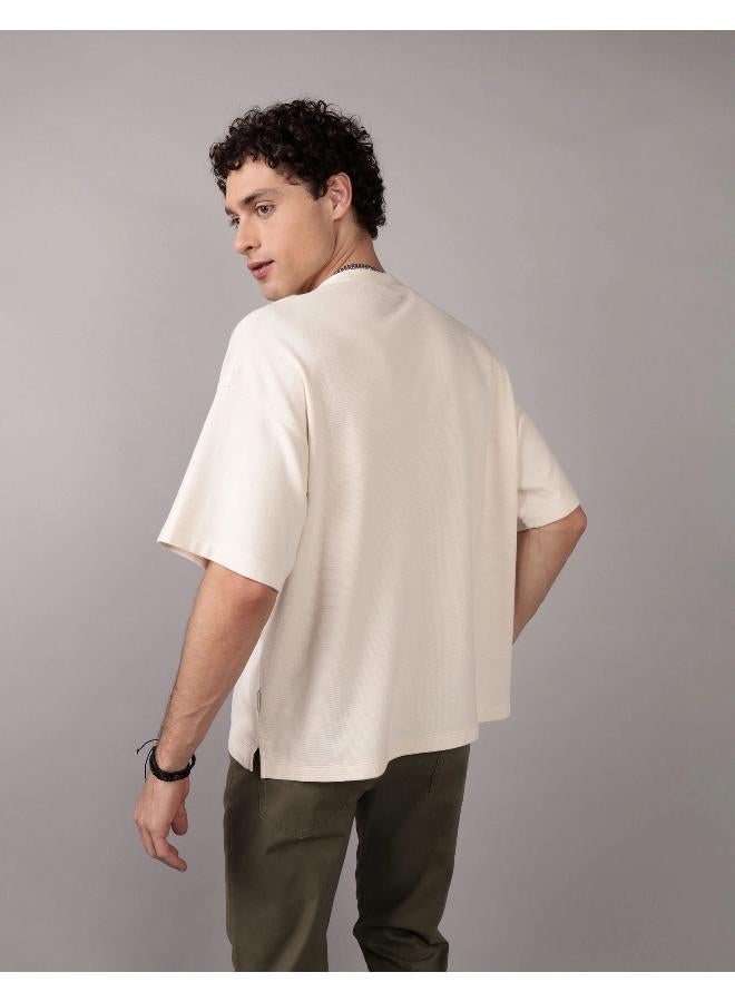 American Eagle AE Oversized Textured T-Shirt - Image 4