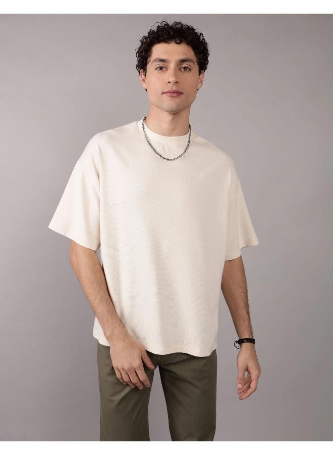 American Eagle AE Oversized Textured T-Shirt - Image 1