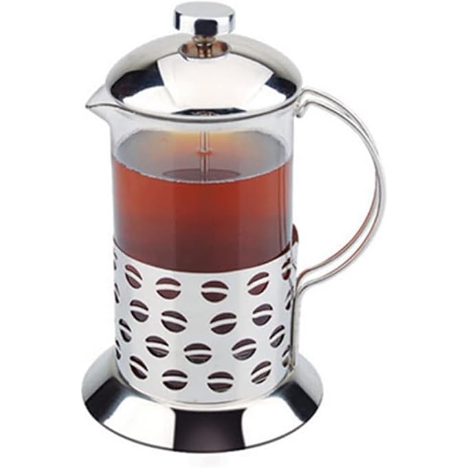 MAX-EMA GLOBAL MaxEma French Press Tea Coffee Maker 1000Ml With Heat Resistant Borosilicate Glass Stainless Steel Design And 4Level Filter System Premium Portable Hot And Cold Tea Coffee Espresso Pot Beans - Image 4