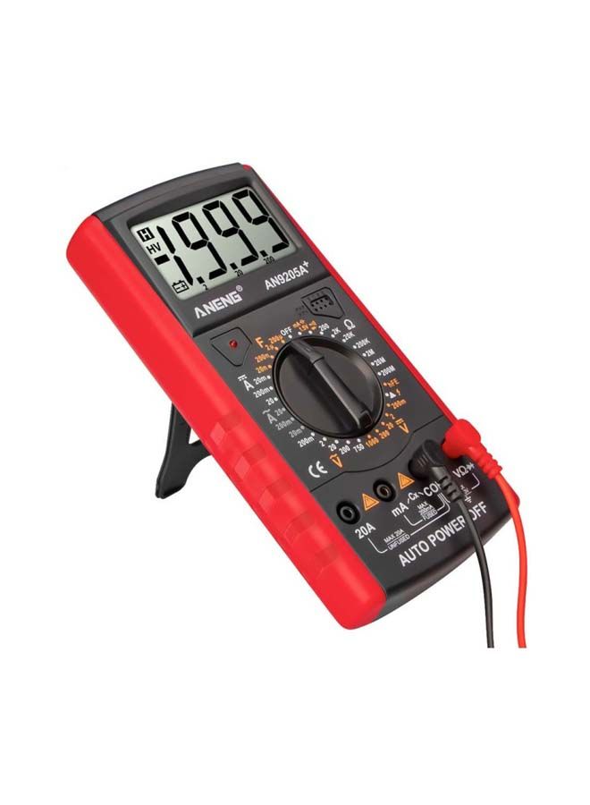 NIBEMINENT Digital Multimeter With LCD Display Grey/Red 90x182.5x35.4mm - Image 4