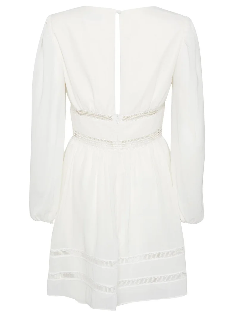 True Decadence Off White Mini Skater Dress