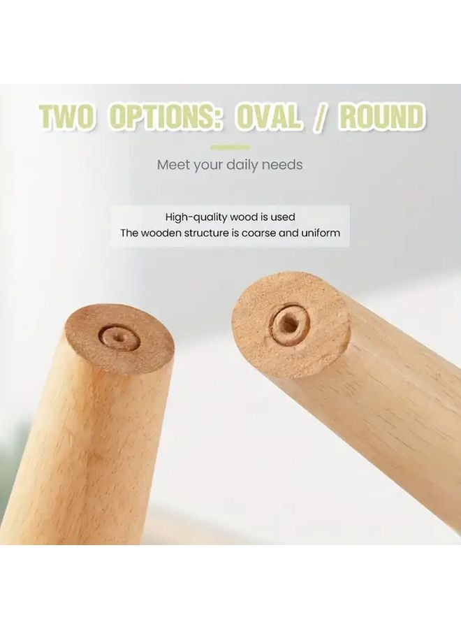 أداة صنع المجوهرات ماندريل معصم بيضاوي خشبي بألوان مختلطة - Image 4