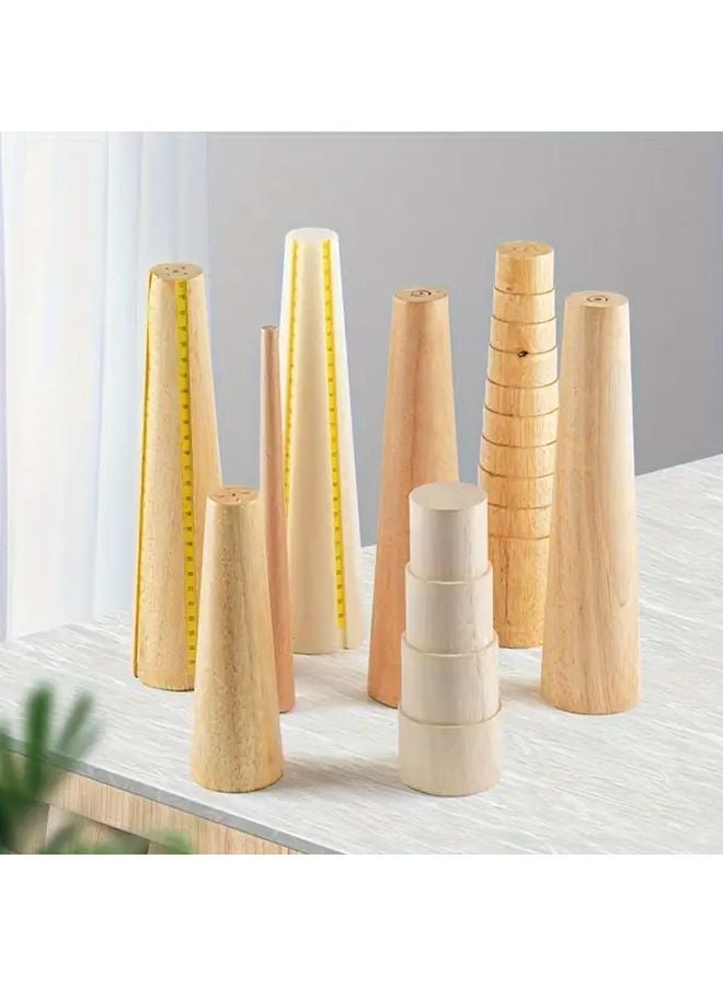 أداة صنع المجوهرات ماندريل معصم بيضاوي خشبي بألوان مختلطة - Image 2