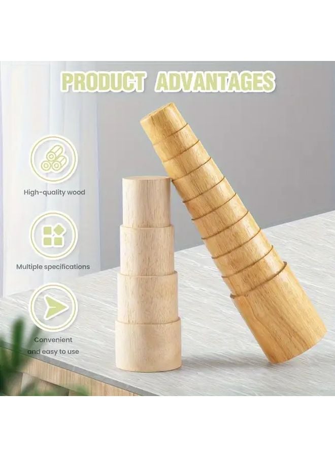 أداة صنع المجوهرات ماندريل معصم بيضاوي خشبي بألوان مختلطة - Image 3