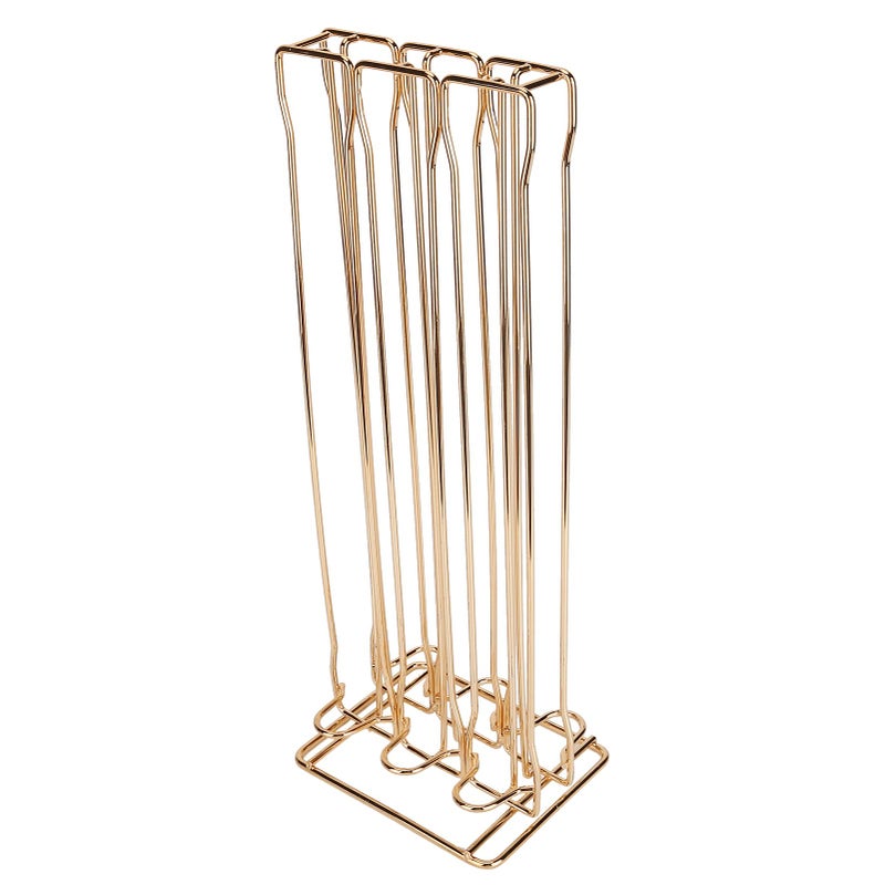 Gold Metal Coffee Capsule Holder Stand Organizer Rack 60pcs Capacity for Home Office Kitchen - Image 2