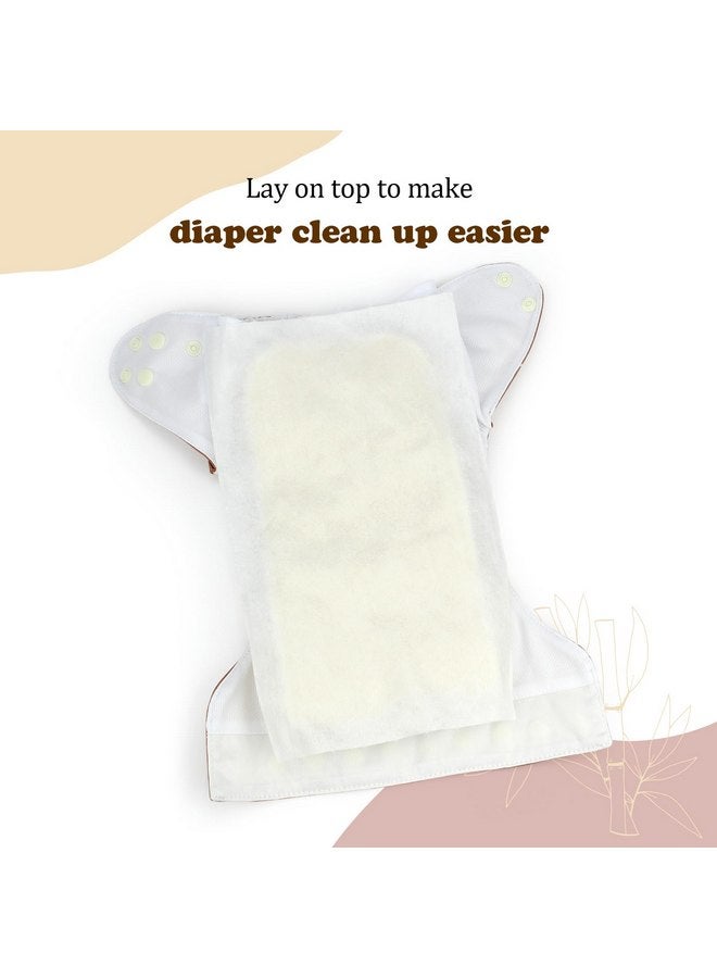 ماما كوالا بطانات حفاضات طبيعية للاستخدام مرة واحدة من ماما كوالا للحفاضات القماشية، 200 ورقة (عبوة من قطعتين) - Image 4