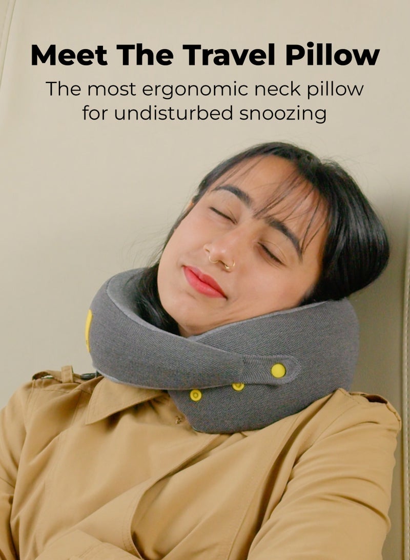 Mokobara The Travel pillow Cloud Forest, Light Grey - Image 2