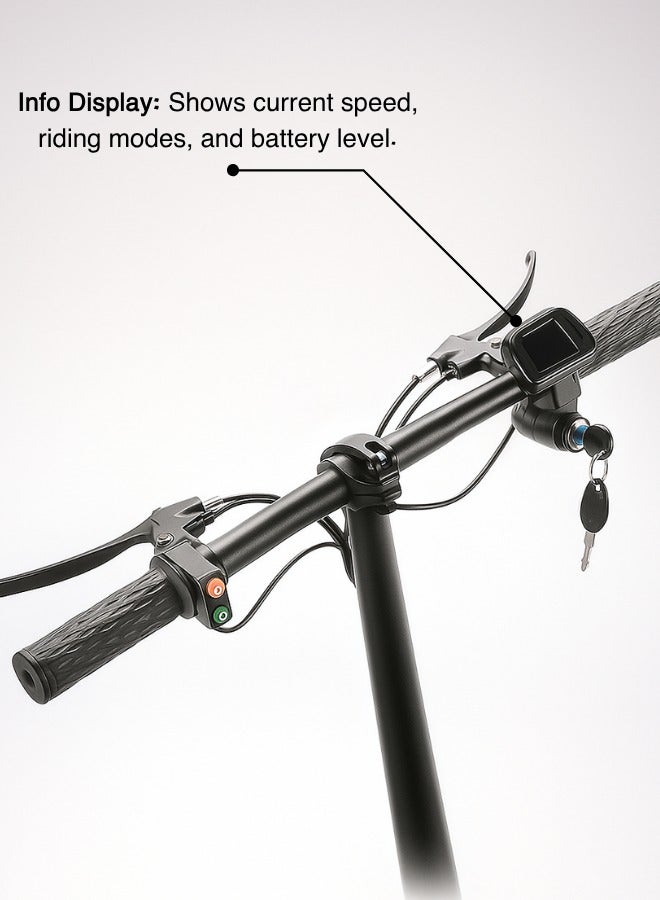 NIYAZI Electric Scooter with Extra Seat and Storage Box | Electric Scooter for Adults | Electric Scooter with Two Seats | Foldable Electric Scooter | 48V Voltage | 500W Motor | Front and Rear Lights | Shock Absorption Suspension | Storage Box | Extra Seat for Passenger | Weight Capacity 120 KG | 12-Inch Tires - Image 5