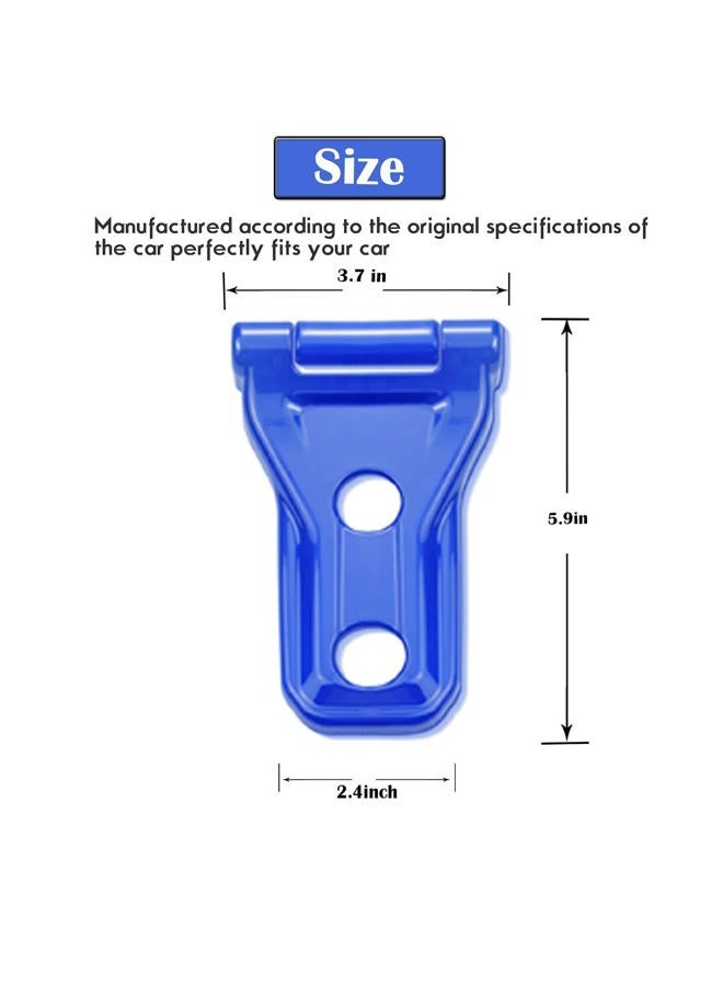 YANWEN Engine Hood Hinge Trim Decoration Cover Compatible with Jeep JL JLU Wrangler & Unlimited 2018-2021 (Blue 2Pack) … - Image 3