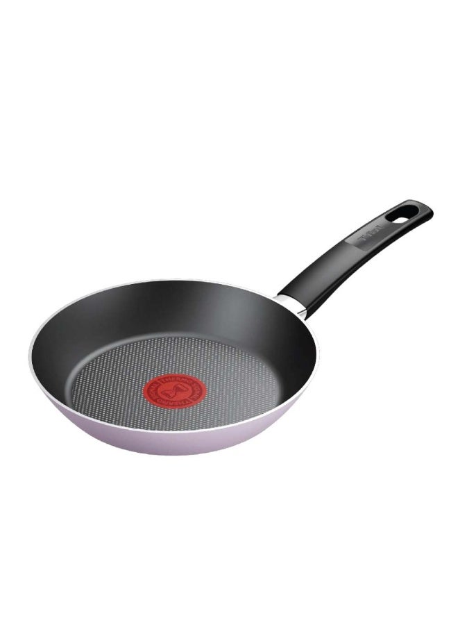 T-Fal Essential Titanium frypan 20 cm  Easy-Cleaning Non-Stick Coating, Thermo-Signal™ Heat Indicator, Diffusion Base, Healthy and Safe Cookware, Made in France, B7000282 - Image 2