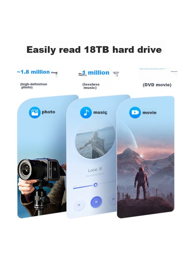 Orico 3.5-inch External Hard Drive Enclosure, Usb 3.0 Sata Interface, For Laptop And Desktop, Compatible With Ssd And Hdd, Transparent 3139u3 - Image 3