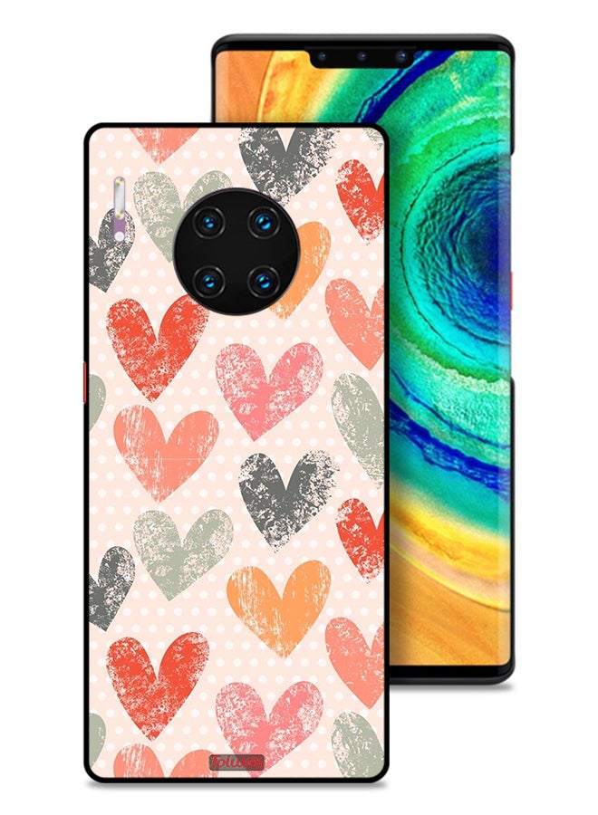 Tolwak Huawei Mate 30E Pro 5G Protective Case Cover Hearts Art - Image 1