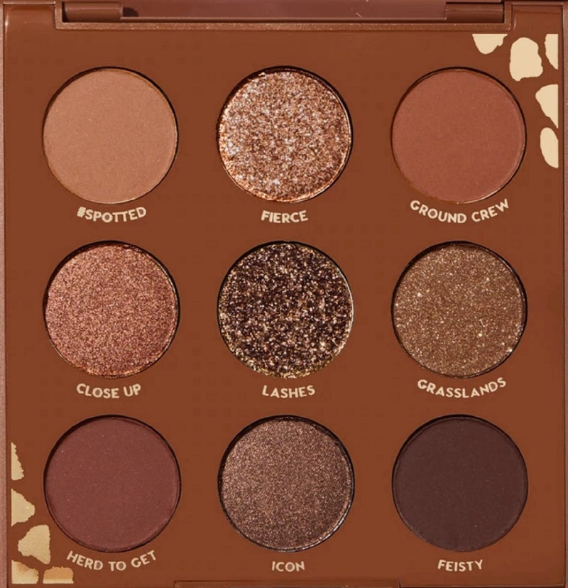 Colourpop ColourPop WILD CHILD Eyeshadow Palette Matte Metallic Sparkle Pressed Glitter Powder Super-Pigmented (Browns Chocolates Corals) - Image 1