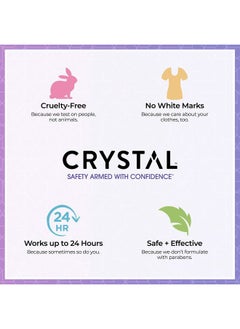 CRYSTAL Deodorant CRYSTAL Deodorant Aluminum Free Mineral Deodorant Roll-On for Women & Men, Lavender & White Tea - Paraben Free - Certified Cruelty Free & Vegan Deodorant - Prevents Odor Up to 24 Hours ,2.25 Fl Oz (Pa  - Image 4