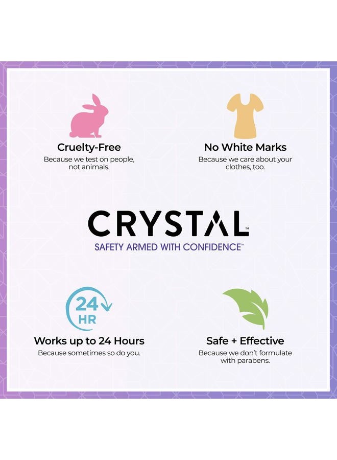 CRYSTAL Deodorant CRYSTAL Deodorant Aluminum Free Mineral Deodorant Roll-On for Women & Men, Lavender & White Tea - Paraben Free - Certified Cruelty Free & Vegan Deodorant - Prevents Odor Up to 24 Hours ,2.25 Fl Oz (Pa - Image 4
