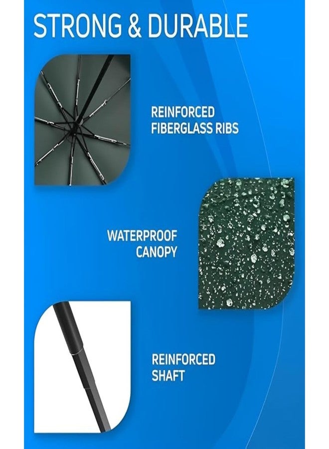 SKYTONE Umbrellas, Umbrella for Women, Umberallas for Rain Big Size Men, Umbrella for Wind and Rain, Windproof Umberalla Large for Man, Women, Kids, Girls, Boys (Green) - Image 5