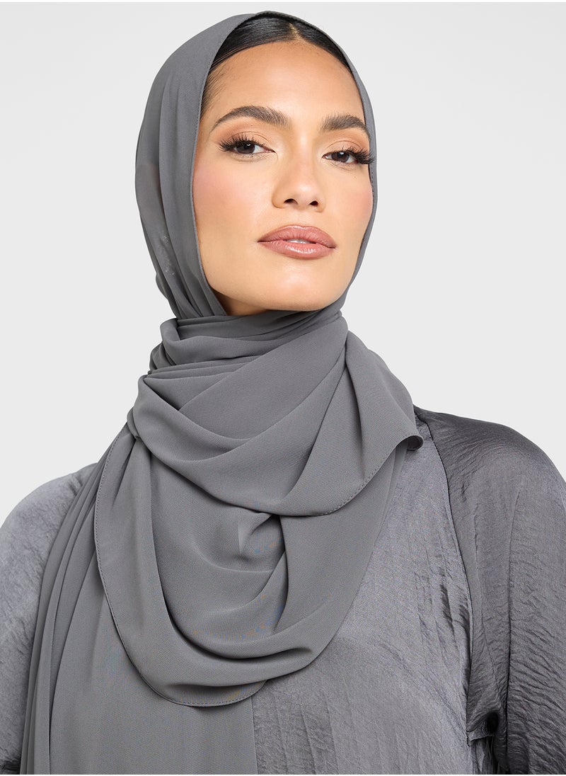 Khizana Pleated Abaya With Sheila  - Image 4