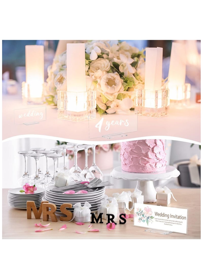 SMARTPOINTS 10 Pack Acrylic Name Plate Personalized Desk Name Plaque Sign Clear Acrylic Panel Rectangle Acrylic Sheet Blank for Office Desk Decor (6 x 15cm)  - Image 2