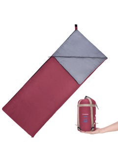TOMSHOO TOMSHOO Ultralight Sleeping Bag for Adults Outdoor Envelope Sleeping Bag for Warm Weather Camping Backpacking Hiking  - Image 1