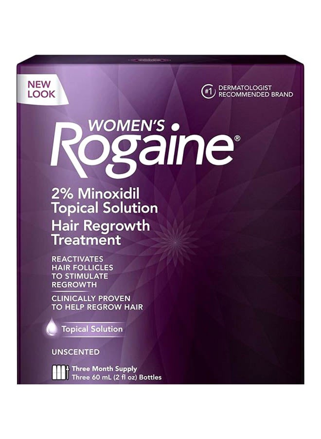 Rogaine Pack Of 3 Hair Regrowth Treatment 60ml - Image 1