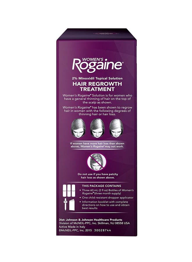 Rogaine Pack Of 3 Hair Regrowth Treatment 60ml - Image 3