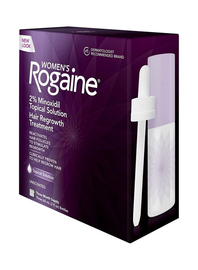 Rogaine Pack Of 3 Hair Regrowth Treatment 60ml - Image 2
