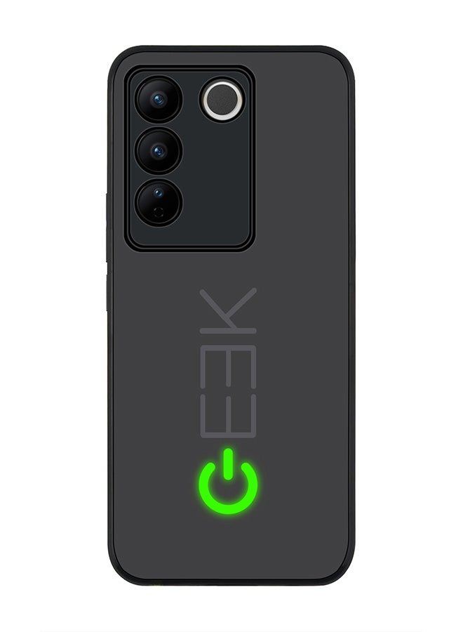 Stylizedd حافظة حواف سوداء متينة لهاتف Vivo V27 / Vivo V27 Pro / Vivo S16، حافظة مرنة رقيقة بحواف مطاطية مضادة للسقوط TPU جل - Geek ON - Image 1