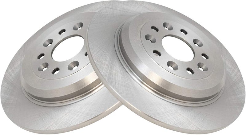 TRQ Rear Disc Brake Rotor Pair Set for Edge/Explorer/Five Hundred/Flex/Freestyle/MKS/MKT/MKX/Montego/Sable/Taurus/Taurus X - Image 3