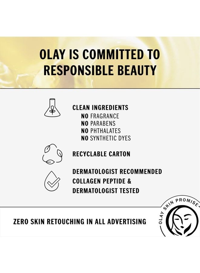 Olay Regenerist Collagen Peptide 24 Face Moisturizer Cream with Niacinamide for Firmer Skin, Anti-Wrinkle Fragrance-Free 1.7 oz, Includes Olay Whip Travel Size for Dry Skin - Image 4
