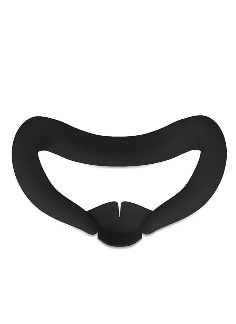 Generic - Silicone Protective Cover Shell Case For Meta Quest 3 VR Headset Head Face Cover Eye Pad Handle Grip Button Cap VR Accessories (Black) - Image 1