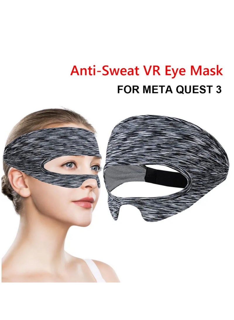 Generic - Silicone Protective Cover Shell Case For Meta Quest 3 VR Headset Head Face Cover Eye Pad Handle Grip Button Cap VR Accessories (Black) - Image 1