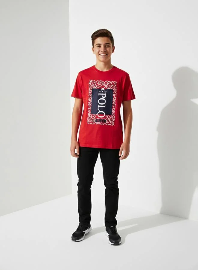 Polo Play Teen Boys Logo Print T-Shirt