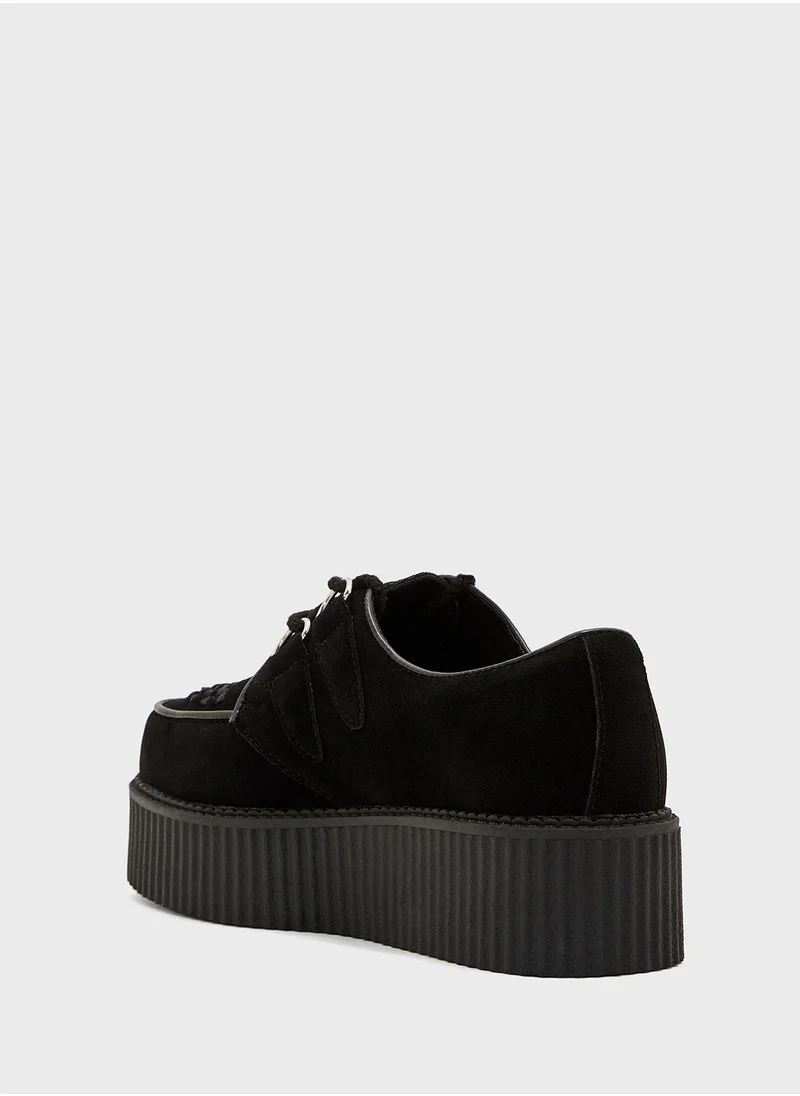 Truffle Chunky Flat Sneaker