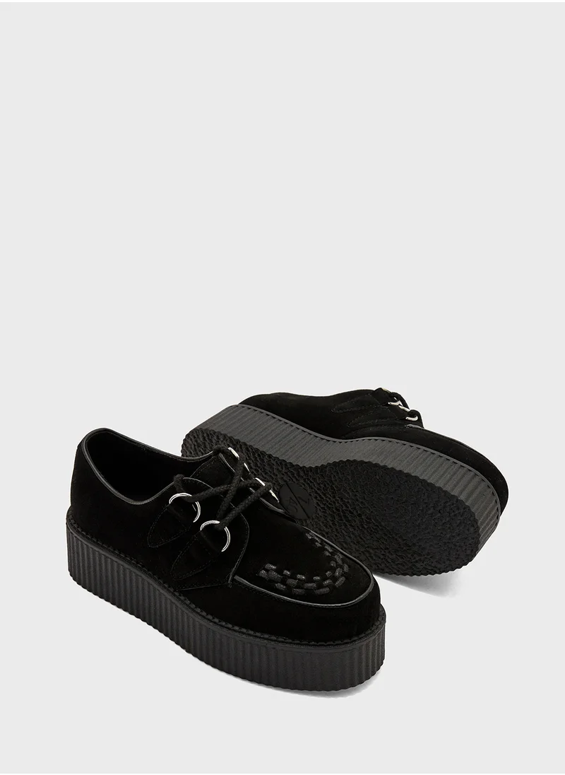 Truffle Chunky Flat Sneaker