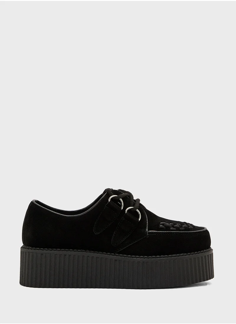 Truffle Chunky Flat Sneaker
