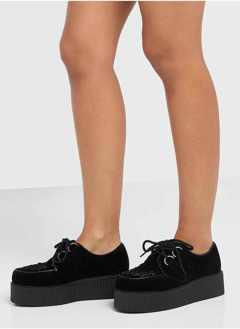 Truffle Chunky Flat Sneaker