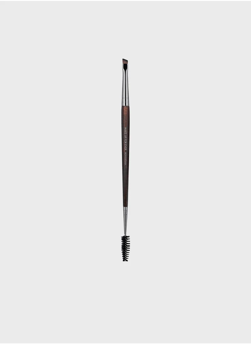 MAKE UP FOR EVER Double-Ended Angled Eyebrow And Eyelash Brush - 27