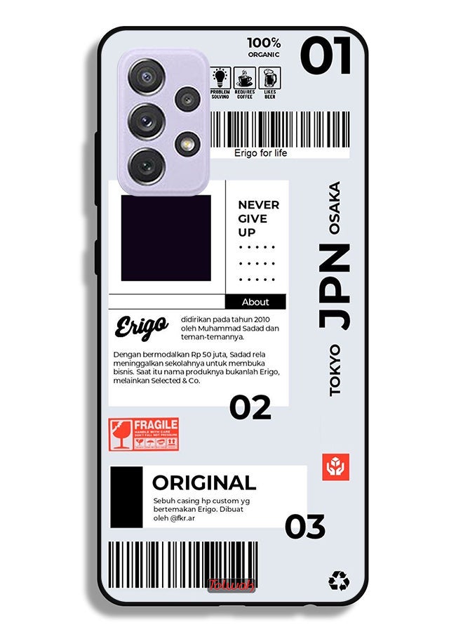 Tolwak Samsung Galaxy A72 5G Protective Case Cover Japan Sticker - Image 1