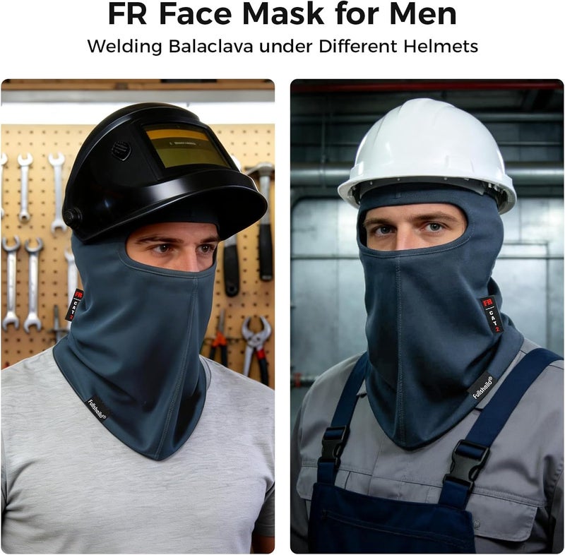 Fullsheild فولشيلد FR قناع بالاكلافا مقاوم للهب للوجه NFPA2112 الفئة 2 غطاء رأس للحام والصيد والعسكري مقاس واحد - Image 2