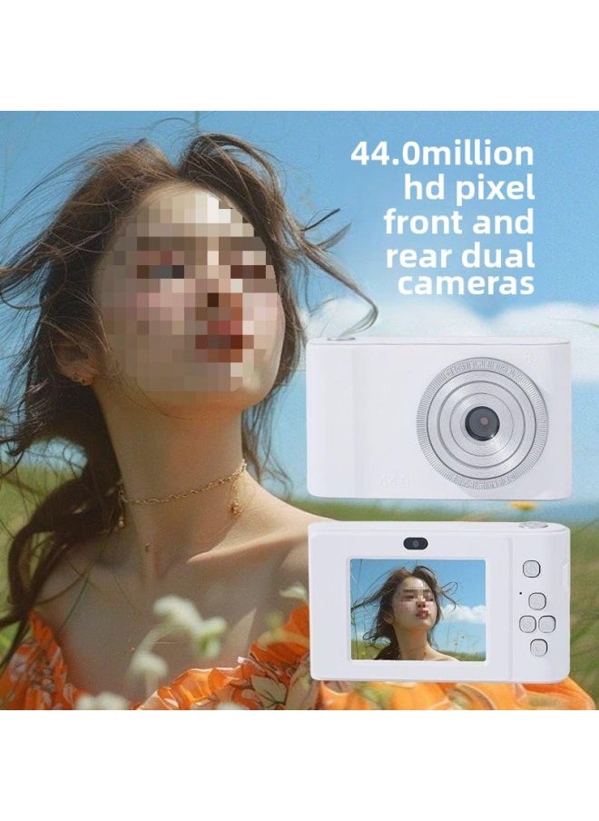 Generic Retro Self-timer Ccd HD Double-camera Student Party Entry-level Cute High-value Girl Travel Portable Other-Body Color:K3 Black*[front And Rear Camera + Photo Transmission + Listening To Music] - Bare* Machine  - Image 5